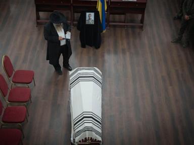 Ukraine's chief rabbi mourns his adopted son who was killed in battle