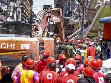 Tanzanian government says rescue efforts will continue at collapsed building where 13 died