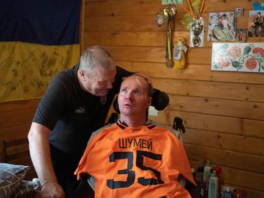 Hope for recovery emerges for a Ukrainian soldier who suffered a severe brain injury 2 years ago