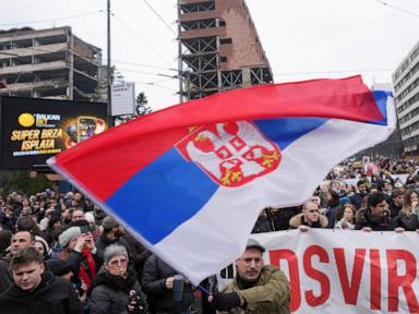 University students lead a strike in Serbia as populist president plans a rally to counter protests