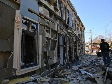 A predawn Russian drone strike hits Ukraine's Odesa, wounding 14; 2 killed in Russian-held Kherson