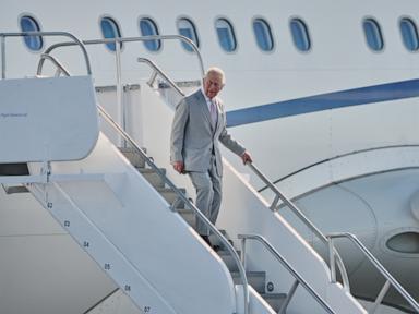 King Charles III arrives in Bahamas for official Caribbean trip