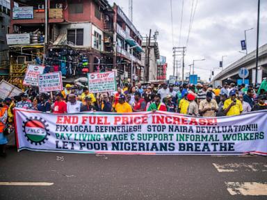 Security forces fire tear gas as anti-government protests break out across Nigeria