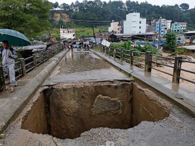 At least 148 are dead in floods and landslides in Nepal