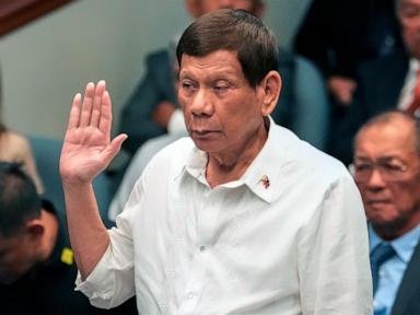 Former Philippine President Rodrigo Duterte is expected in court in The Hague