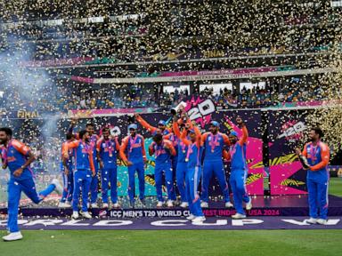 Jubilant Indian cricketers return home after winning the Twenty20 World Cup