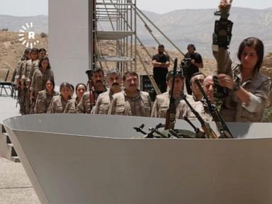  Turkish president hails start of disarmament by militant Kurdish separatists