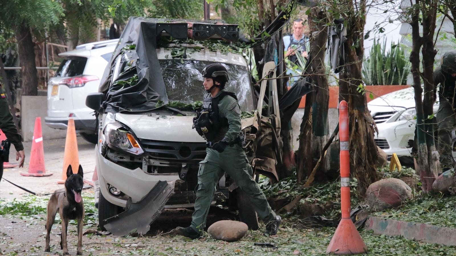 Bomb blast near Colombia’s border with Venezuela injures at least 4 police officers
