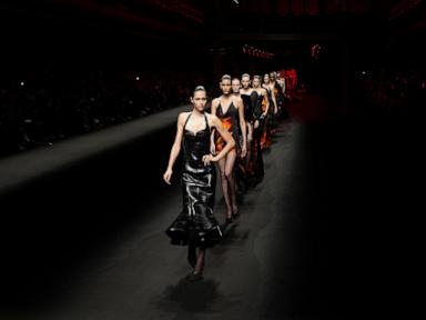 Roberto Cavalli ignites Milan runway with fiery creations inspired by ancient Pompeii