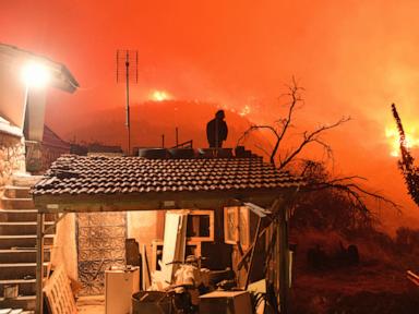 Wildfire in southern Greece leaves 2 people dead