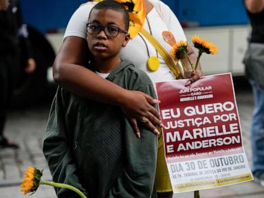 Brazil judge gives 2 former cops long sentences for the 2018 murder of leftist icon Marielle Franco