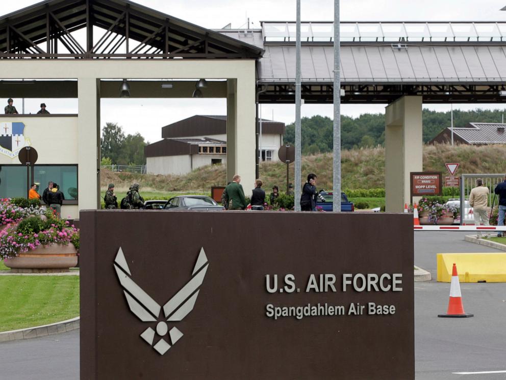 A US military plane crashes near a US air base in Germany, injuring the pilot
