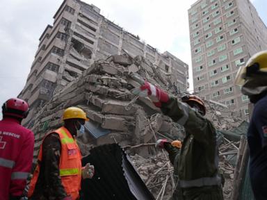 1 person rescued from collapsed building in Kenya as others remain missing