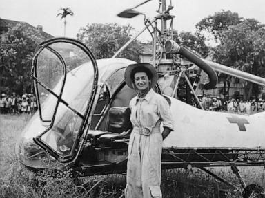 Valérie André, aviator and parachutist who became France's first female general, dies aged 102