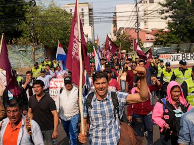 70 years after Paraguay’s dictatorship, protesters see its legacy in the entrenched right-wing party