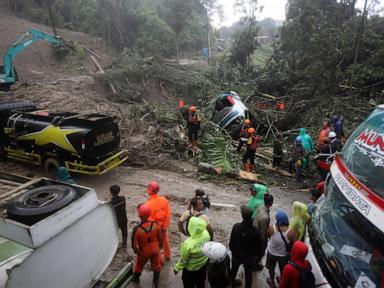 Landslide triggered by rain in Indonesia's Sumatra island kills at least 7 people