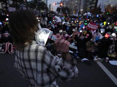 AP Photos: K-pop light sticks take over protests that fueled impeachment of South Korea's president