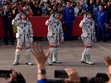 China space station crew returns to Earth after 6 months in space