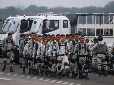 Mexico deploys the first of 10,000 National Guard troops to US border after Trump's tariff threat