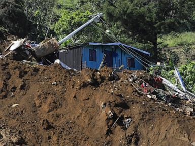 The death toll in a landslide in Colombia rises to 22 with 8 missing