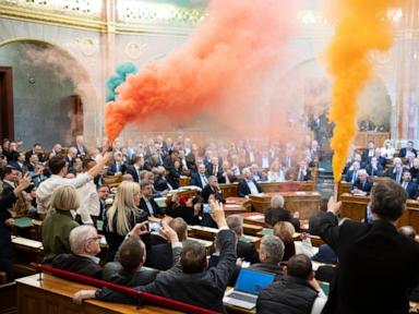 Protesters block traffic in Hungary in opposition to law banning LGBTQ+ Pride events