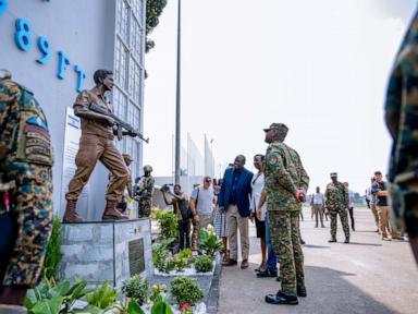 Uganda's military unveils statue of Netanyahu's brother who died in 1976 Entebbe hostage rescue