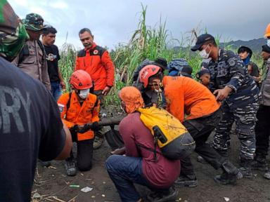 Bodies retrieved from Indonesian volcano after eruption kills 3 hikers