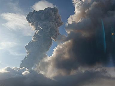 Indonesia's Mount Lewotobi Laki Laki continues to unleash towering column of hot clouds