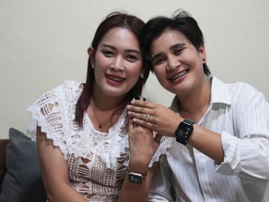 LGBTQ+ couples in Thailand register their marriages on the first day of law giving them equal status