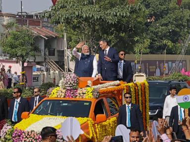 The leaders of India and Spain launch India's first private military aircraft plant