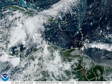 Tropical Storm Helene forms in Caribbean and is expected to become a hurricane and move toward US