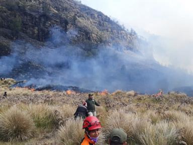 Fire burns about 60 hectares in Indonesia’s Mount Bromo National Park