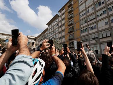 Pope making 1st public appearance before hospital discharge and return to Vatican for convalescence