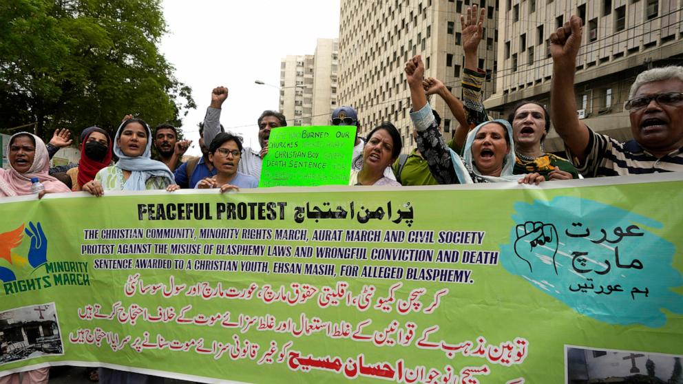 Dozens demonstrate in Pakistan after Christian sentenced to death for blasphemy