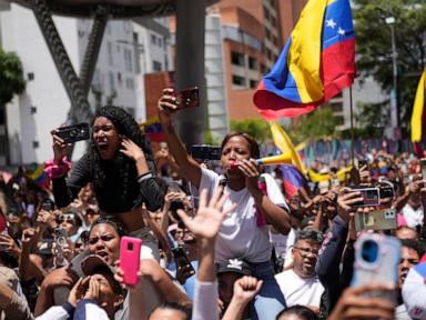 Opposition leader joins rally calling for Venezuela presidential election results to be overturned