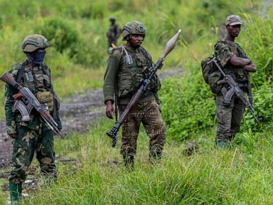 Fighting in eastern Congo between army and rebels intensifies ahead of peace talks Sunday