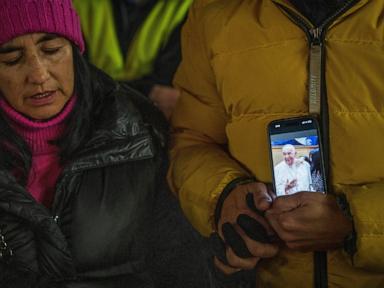 Thousands gather outside the Vatican to pray for Pope Francis' health