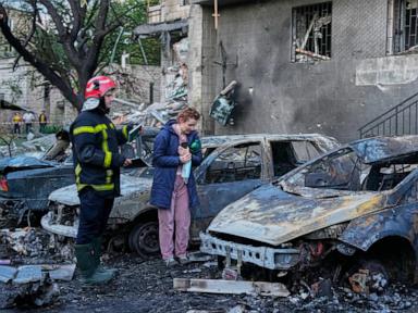 1 killed, 8 injured in an overnight Russian attack on Kyiv