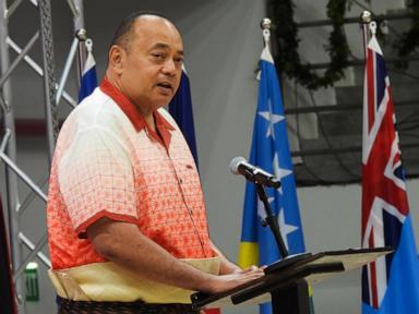 Tonga's prime minister quits moments ahead of no-confidence motion in parliament