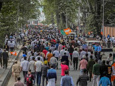 Modi visits Indian-administered Kashmir on local election campaign amid massive security