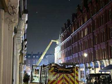 Large fire tears through luxury London hotel known as a celebrity hotspot