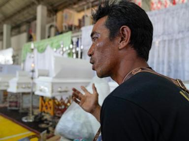 A Philippine town in the shadow of a volcano is buried in landslides it wasn't prepared for