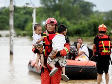 China reports 7 more deaths from torrential rains brought by tropical storm, raising toll to 22