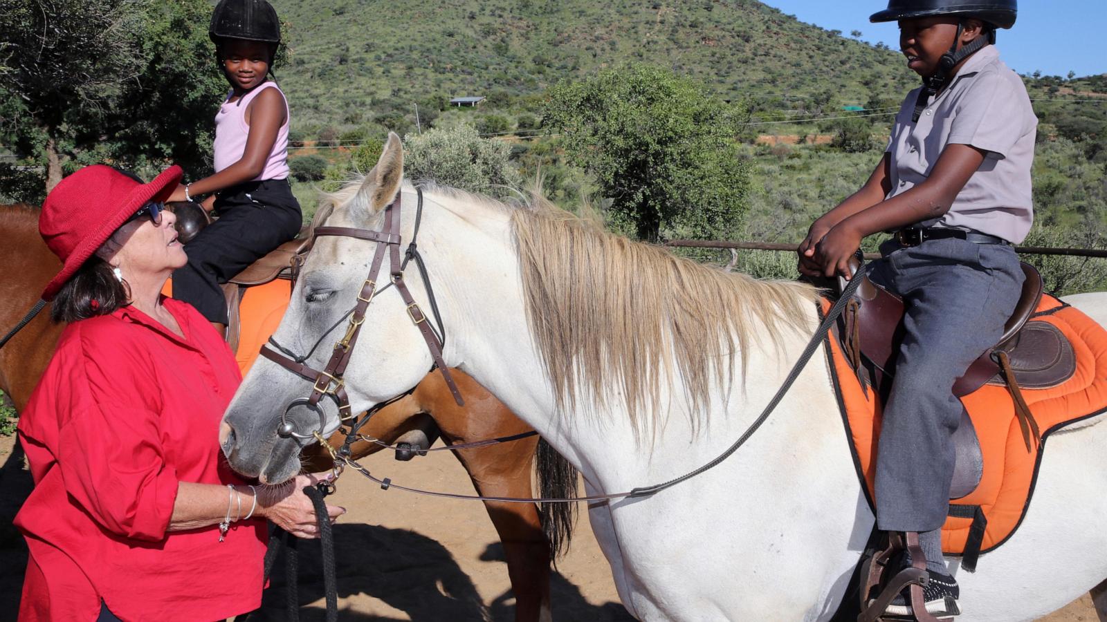 A horse therapy program in Namibia brings joy to children with learning disabilities