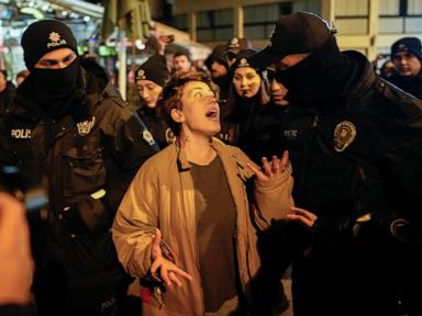 Police in Turkey detain demonstrators seeking more protection for women against violence