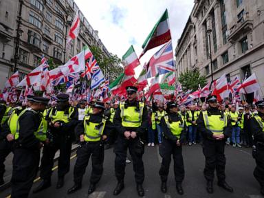 London police prepare for a busy day with two big rallies planned and a soccer final