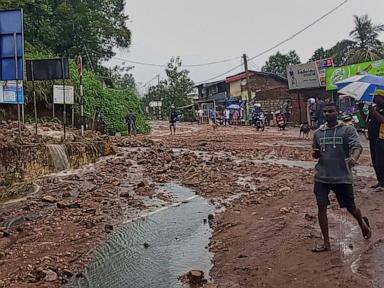 Sri Lanka closes some schools as heavy rains trigger floods and mudslides, killing 5
