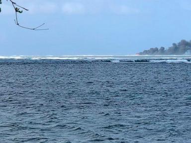 No evidence of major fuel spill on Samoan reef where New Zealand navy ship sank