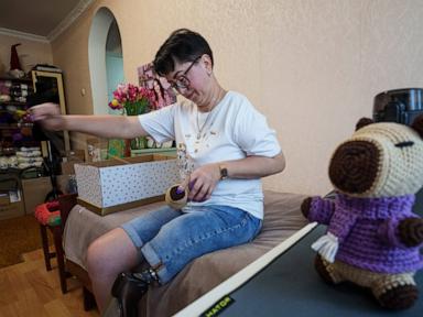 For one Ukrainian war amputee, rebuilding is painful after a Russian strike killed her husband