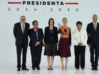 Mexico's incoming president announces top posts but her new cabinet includes familiar faces